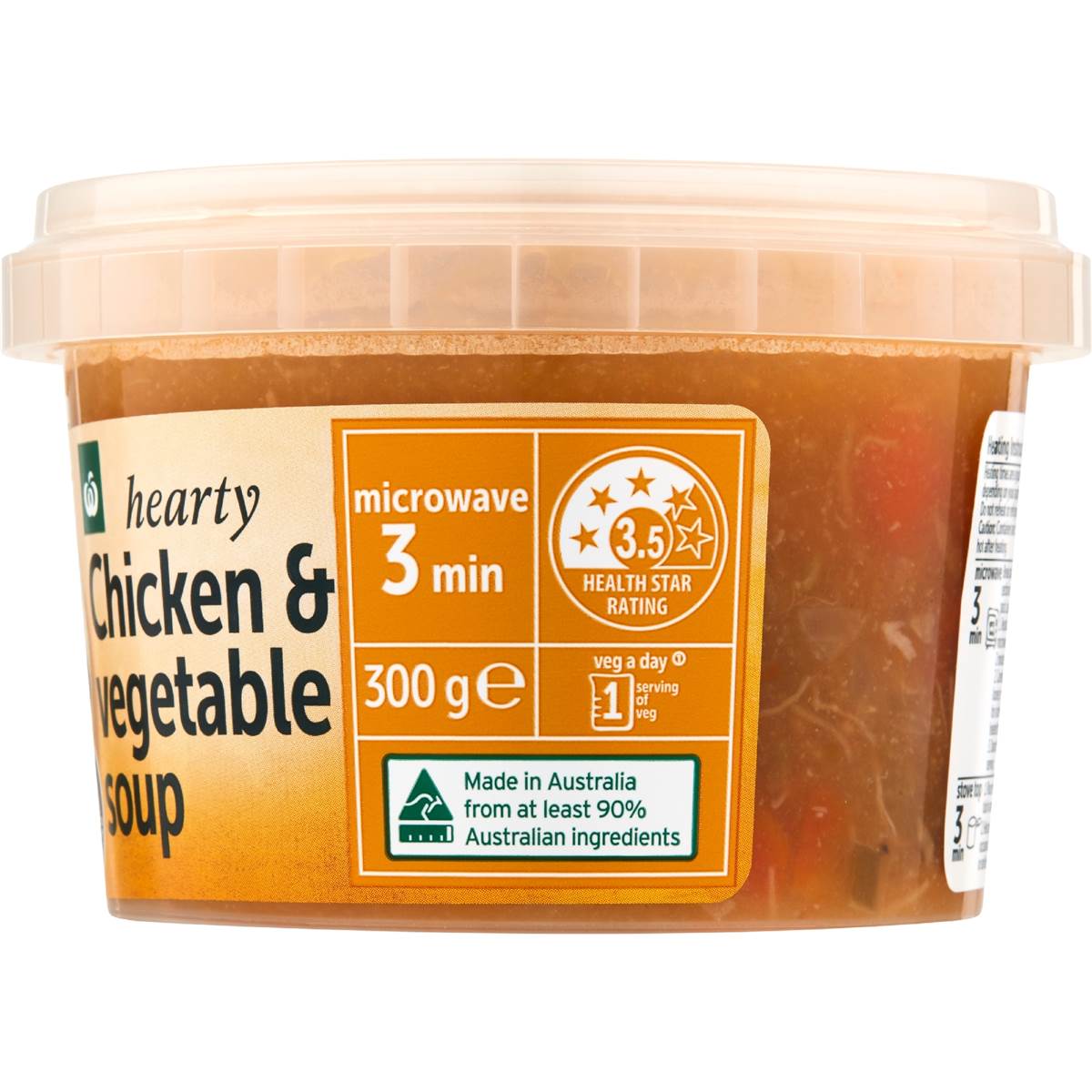 Woolworths Chicken & Vegetable Soup Low Fat 300g Woolworths