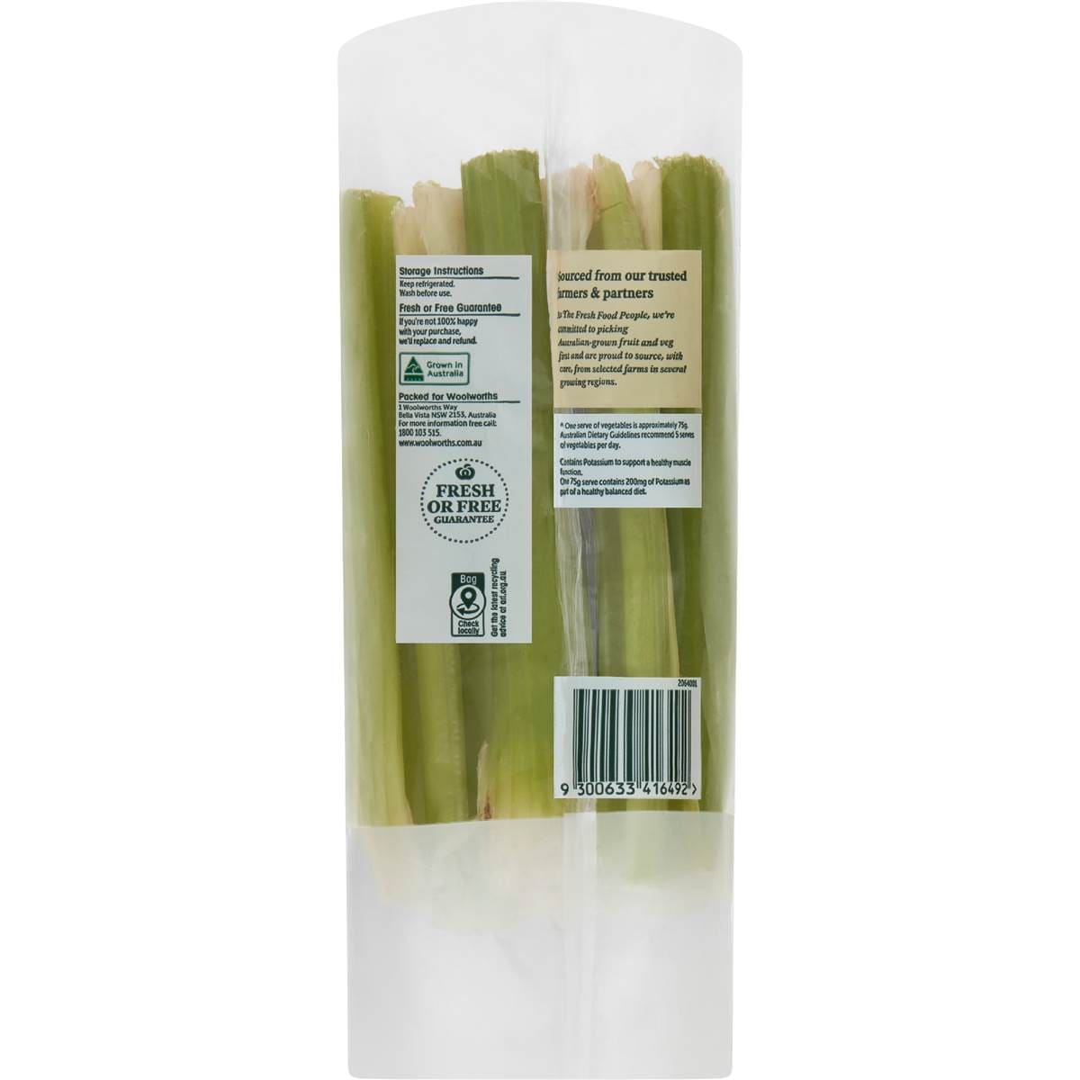 Woolworths Celery Sticks 300g Woolworths