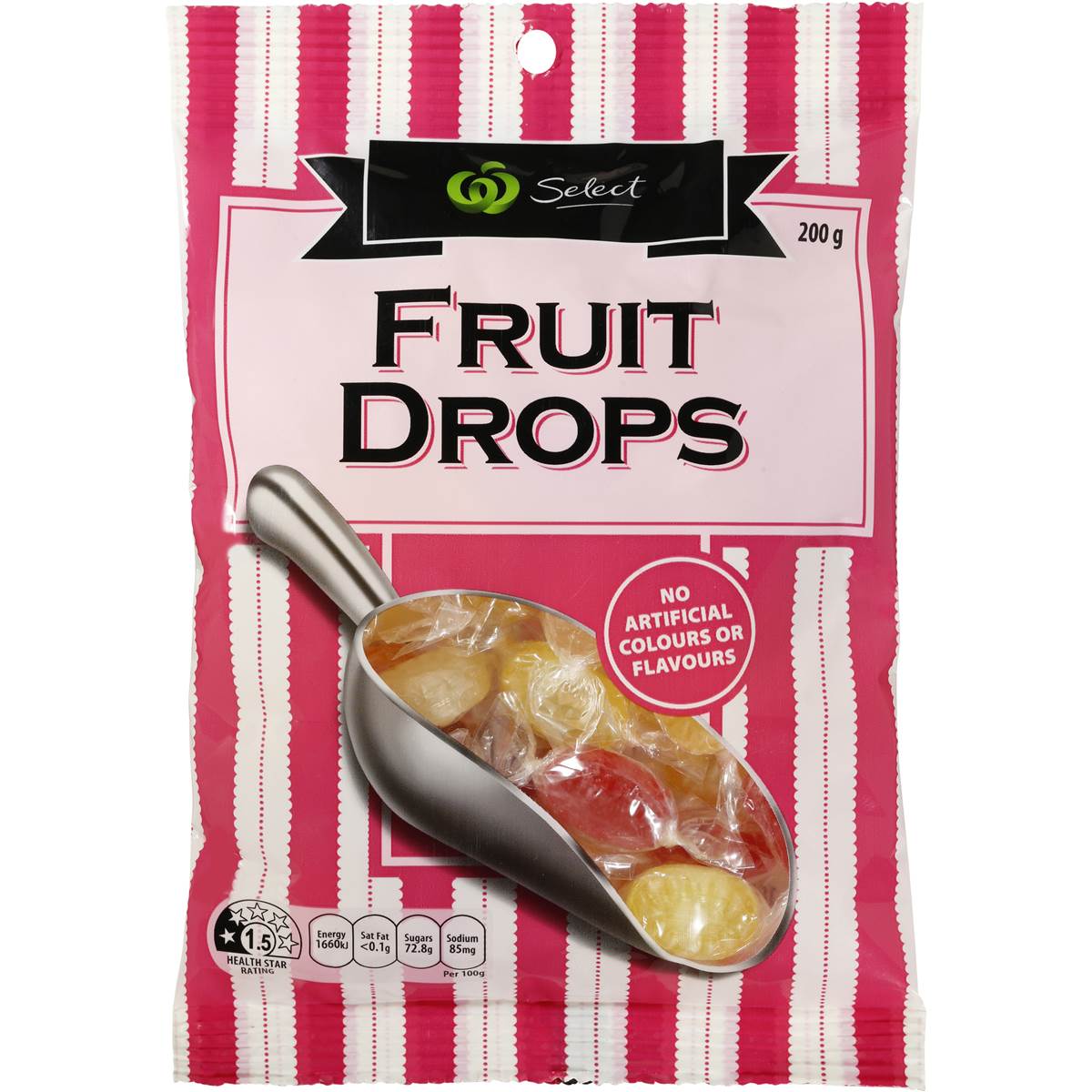 Woolworths Select Wrapped Fruit Drops 200g Woolworths