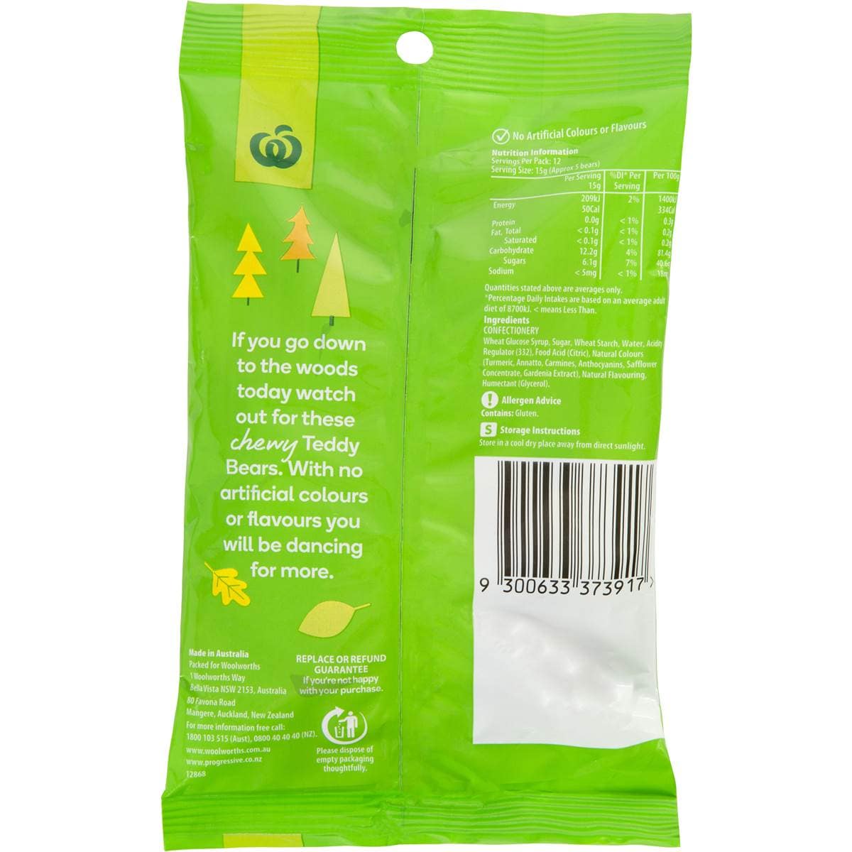 Woolworths Select Gummy Bears 180g Woolworths