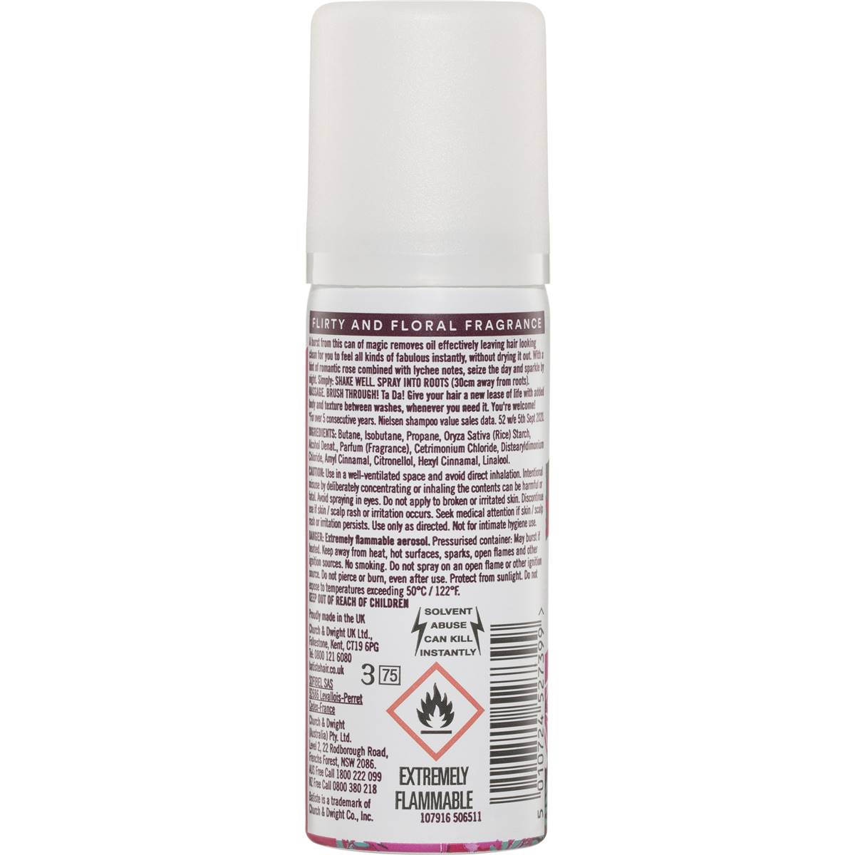 Batiste Dry Shampoo Blush 50ml Woolworths