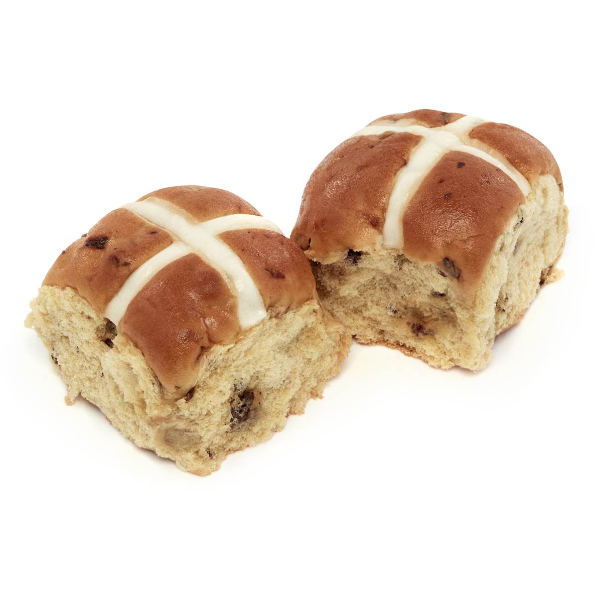 Woolworths Traditional Fruit Hot Cross Buns 6pk Woolworths