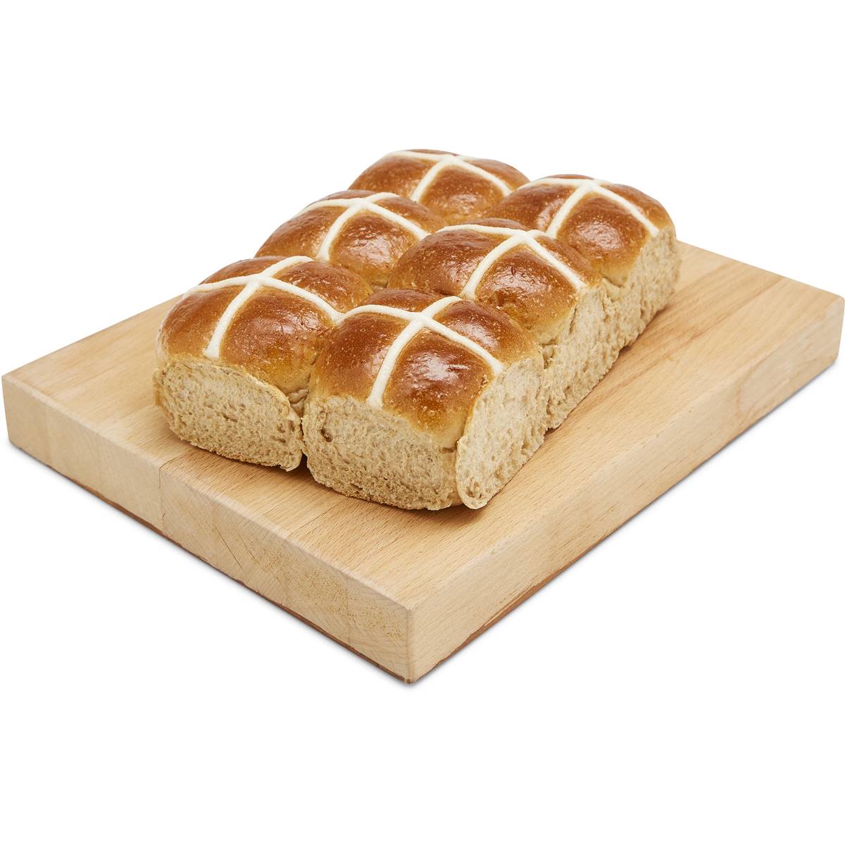 Woolworths Extra Soft Fruitless Hot Cross Buns