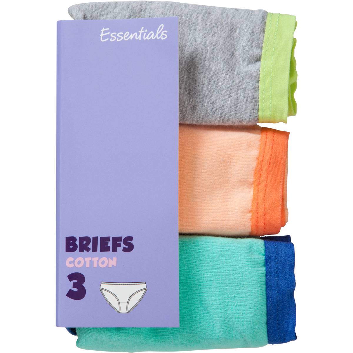 Essentials Underwear Girl's Elastic Briefs 810 Each Woolworths