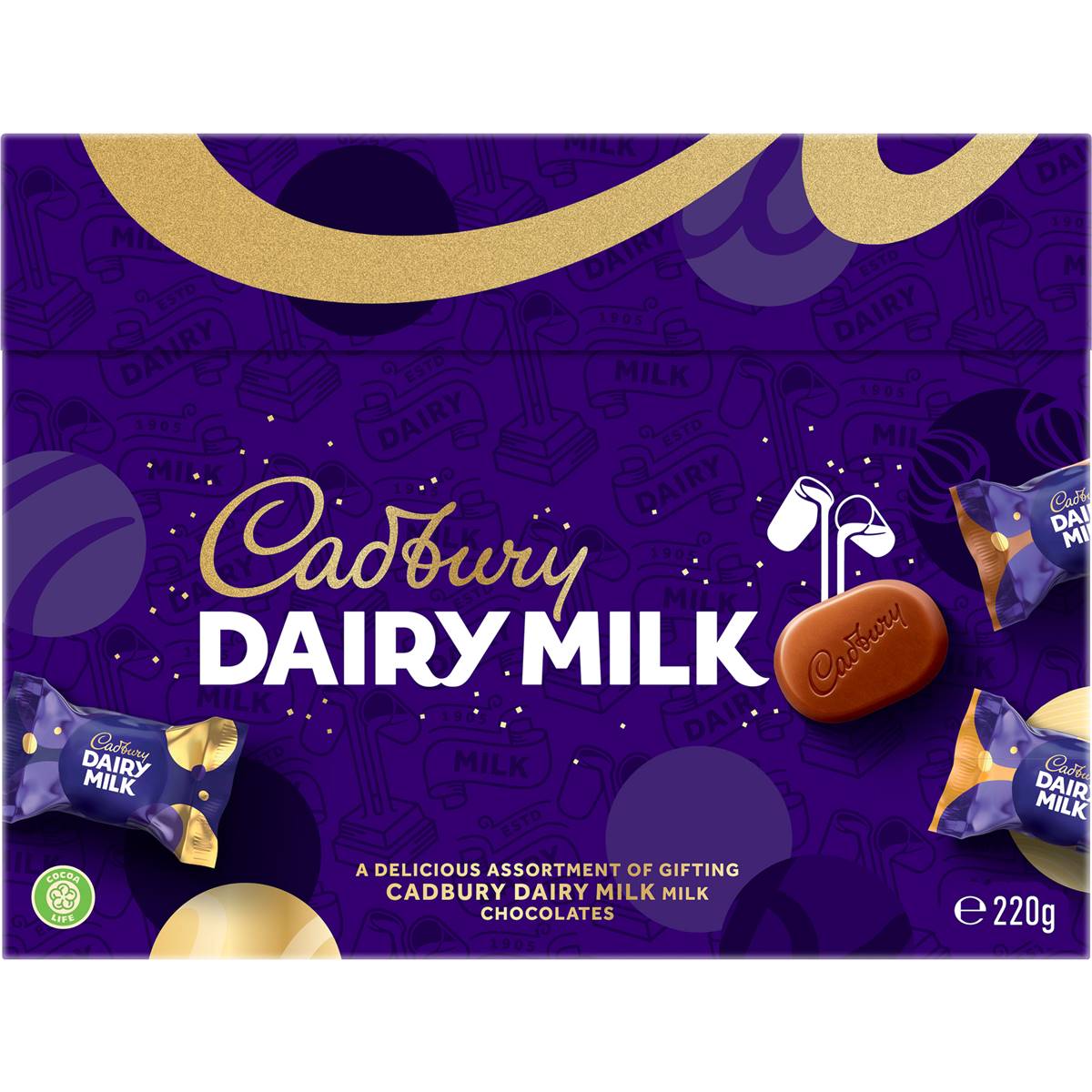Cadbury Dairy Milk Chocolate Gift Box 220g Woolworths