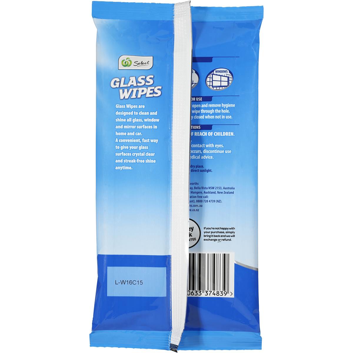 Woolworths Select Glass Cleaner Wipes 20 Pack Woolworths