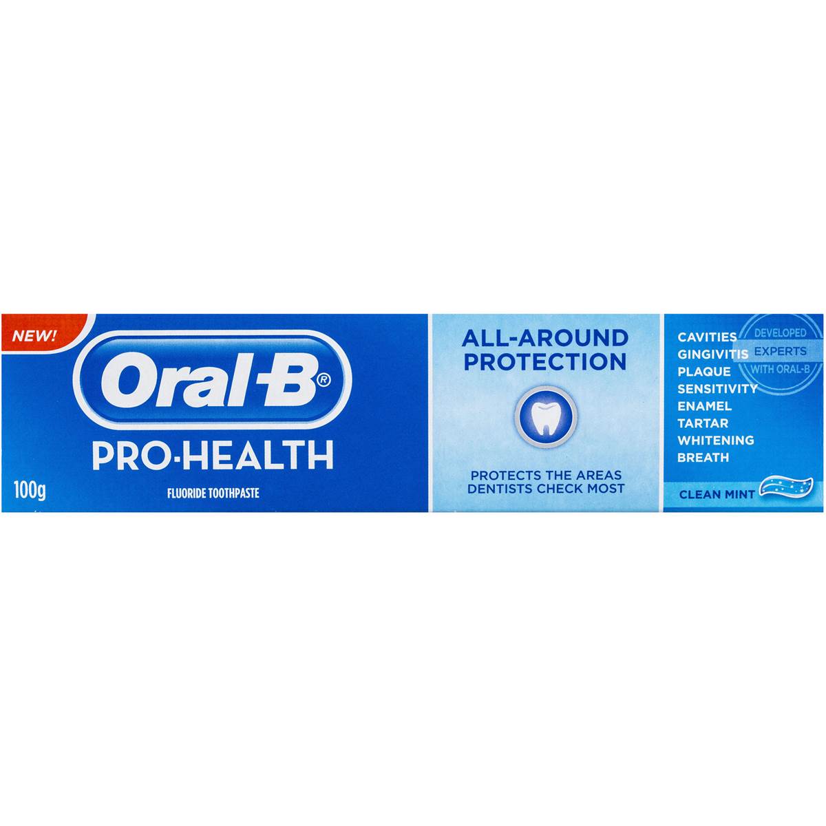 Oral-b Pro Health All Round Protect Fluoride Toothpaste Clean Mint 100g ...