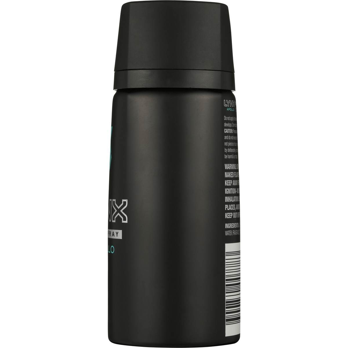 Lynx For Men Body Spray Aerosol Deodorant Apollo 155ml Woolworths