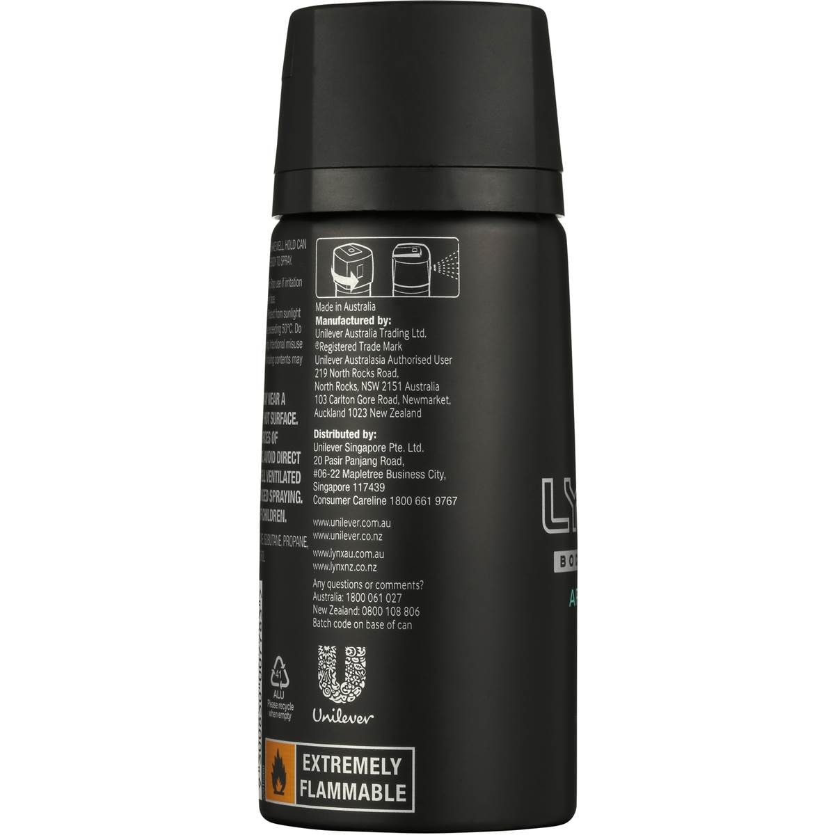 Lynx For Men Body Spray Aerosol Deodorant Apollo 155ml Woolworths