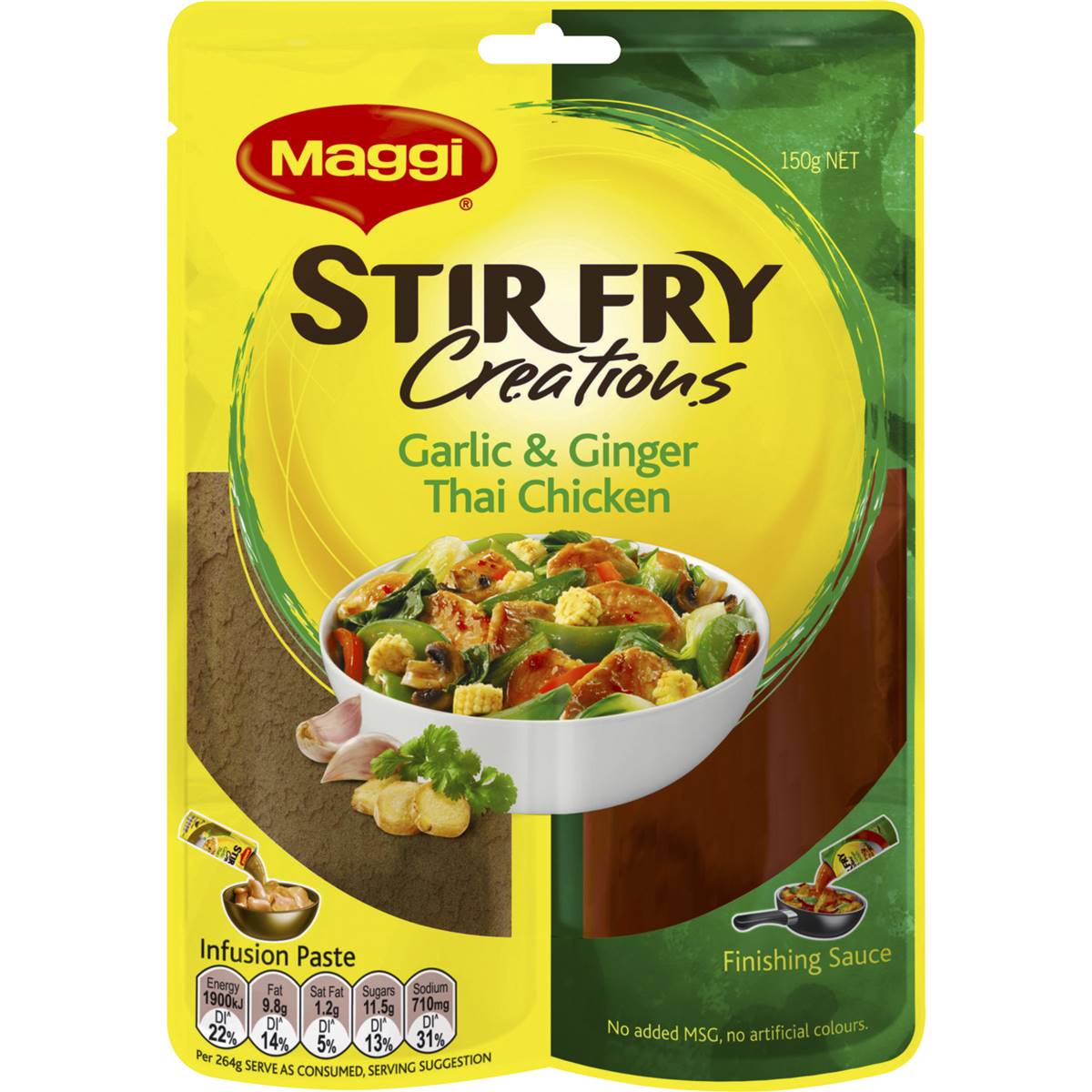 Maggi Stirfry Creation Garlic & Ginger Thai Chicken 150g Woolworths