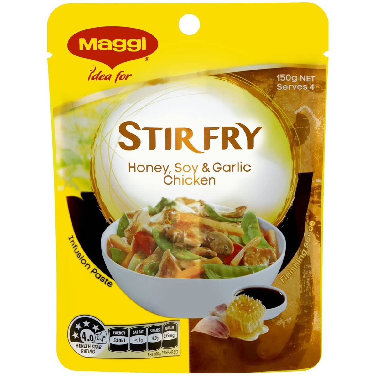 Maggi Stir Fry Creations Honey, Soy & Garlic Chicken 150g Woolworths