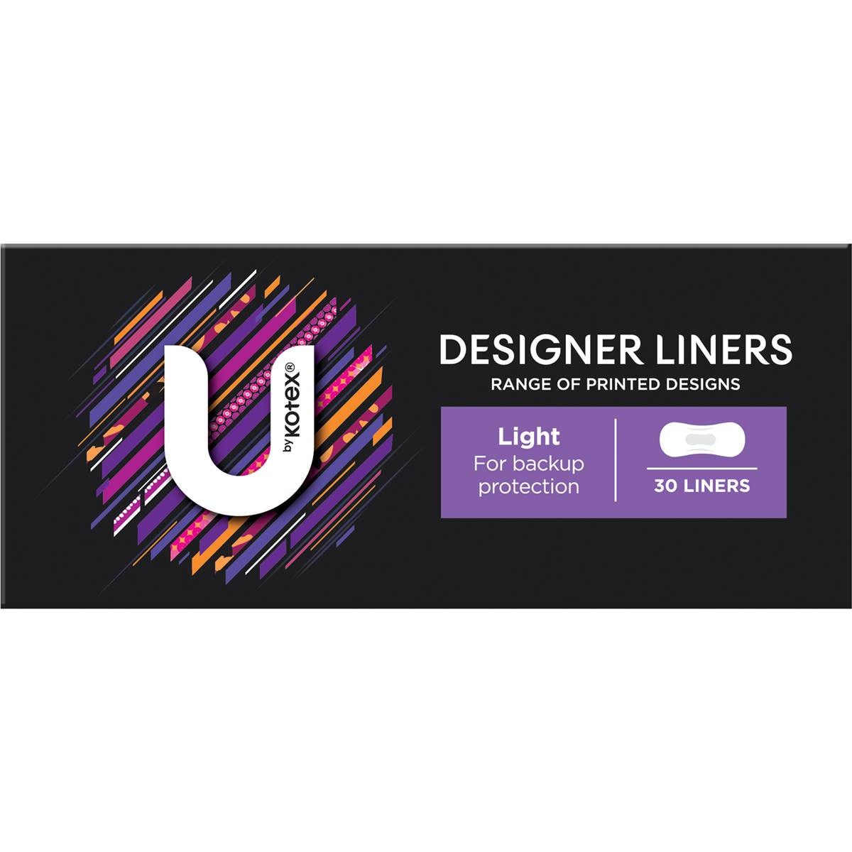 U By Kotex Designer Series Liners Protect Liners 30 Pack Woolworths