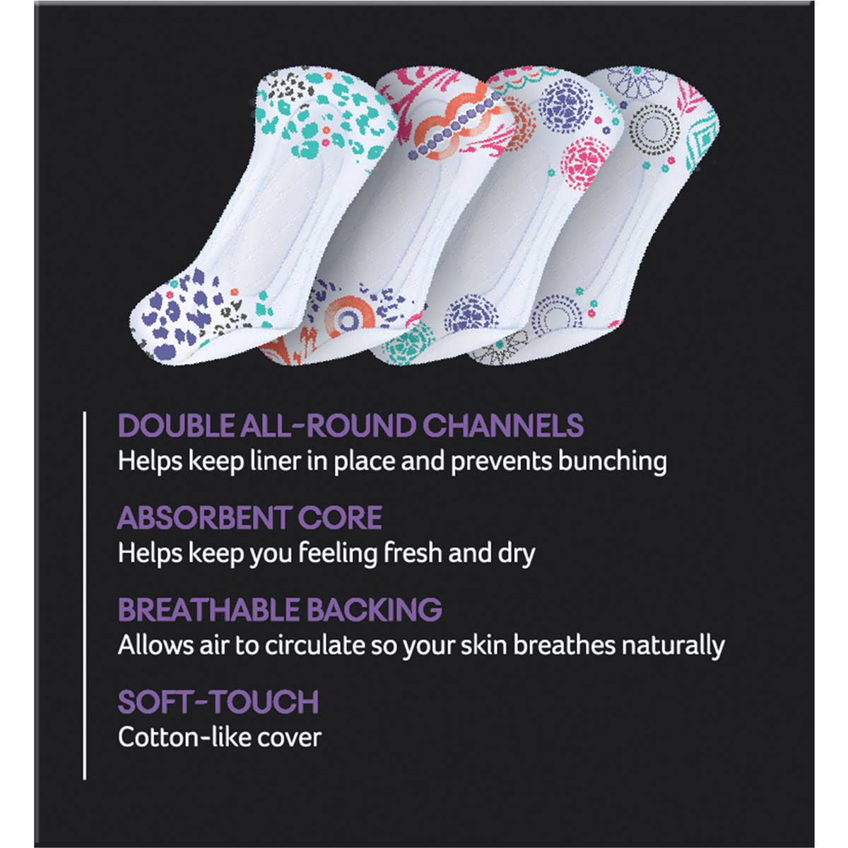 U By Kotex Designer Series Liners Protect Liners 30 Pack Woolworths