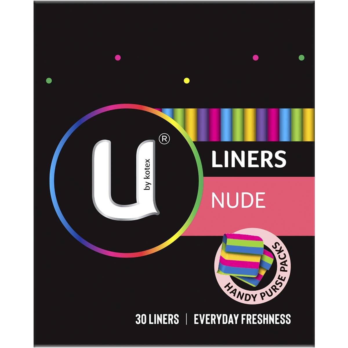 U By Kotex Nude Liners 30 Pack Woolworths