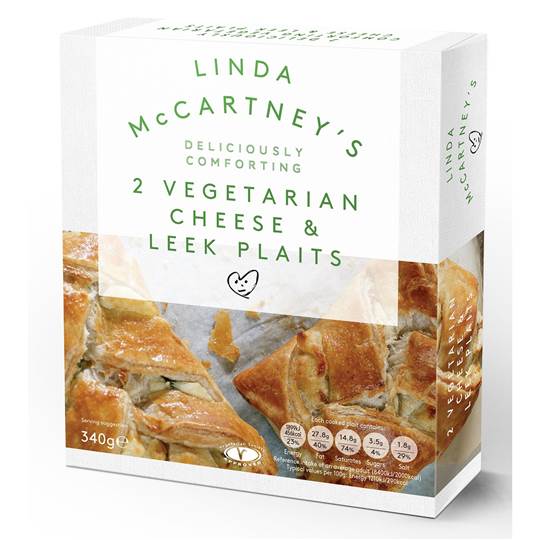 Linda Mccartney's 2 Vegetarian Cheese & Leek Plaits 340g Woolworths