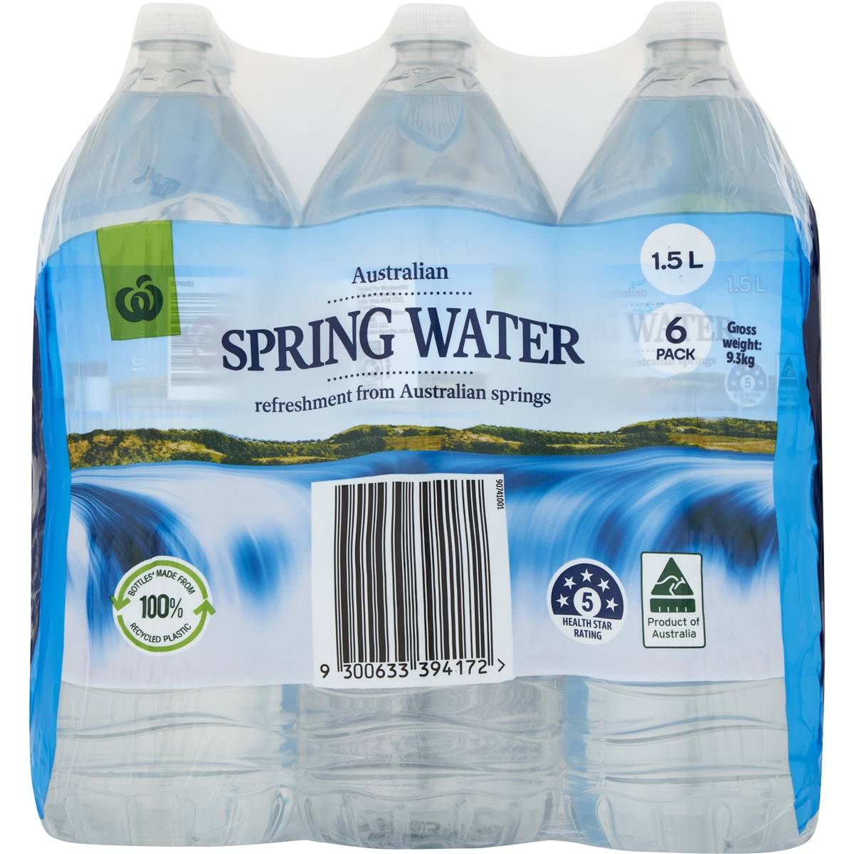 Woolworths Spring Water 6x1.5l Bottles | Woolworths