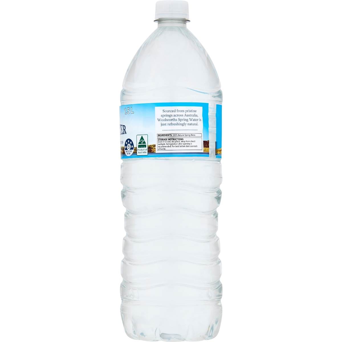 Woolworths Spring Water 1.5l Bottle Woolworths