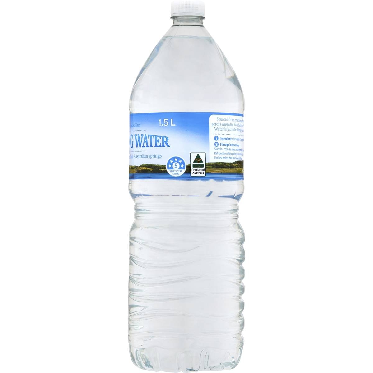 Woolworths Spring Water 1.5l Bottle 