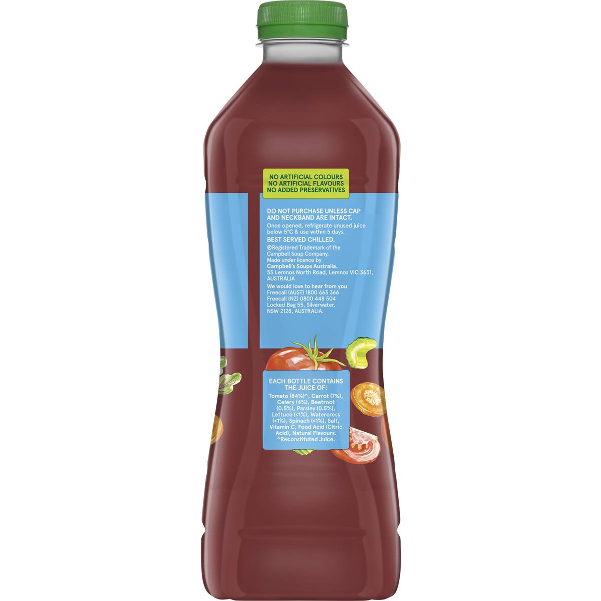 V8 Vegetable Juice Low Sodium 1.25l Woolworths