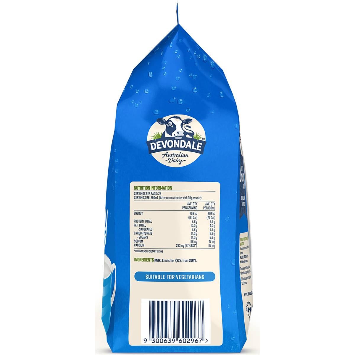 Devondale Full Cream Milk Powder 1kg Woolworths