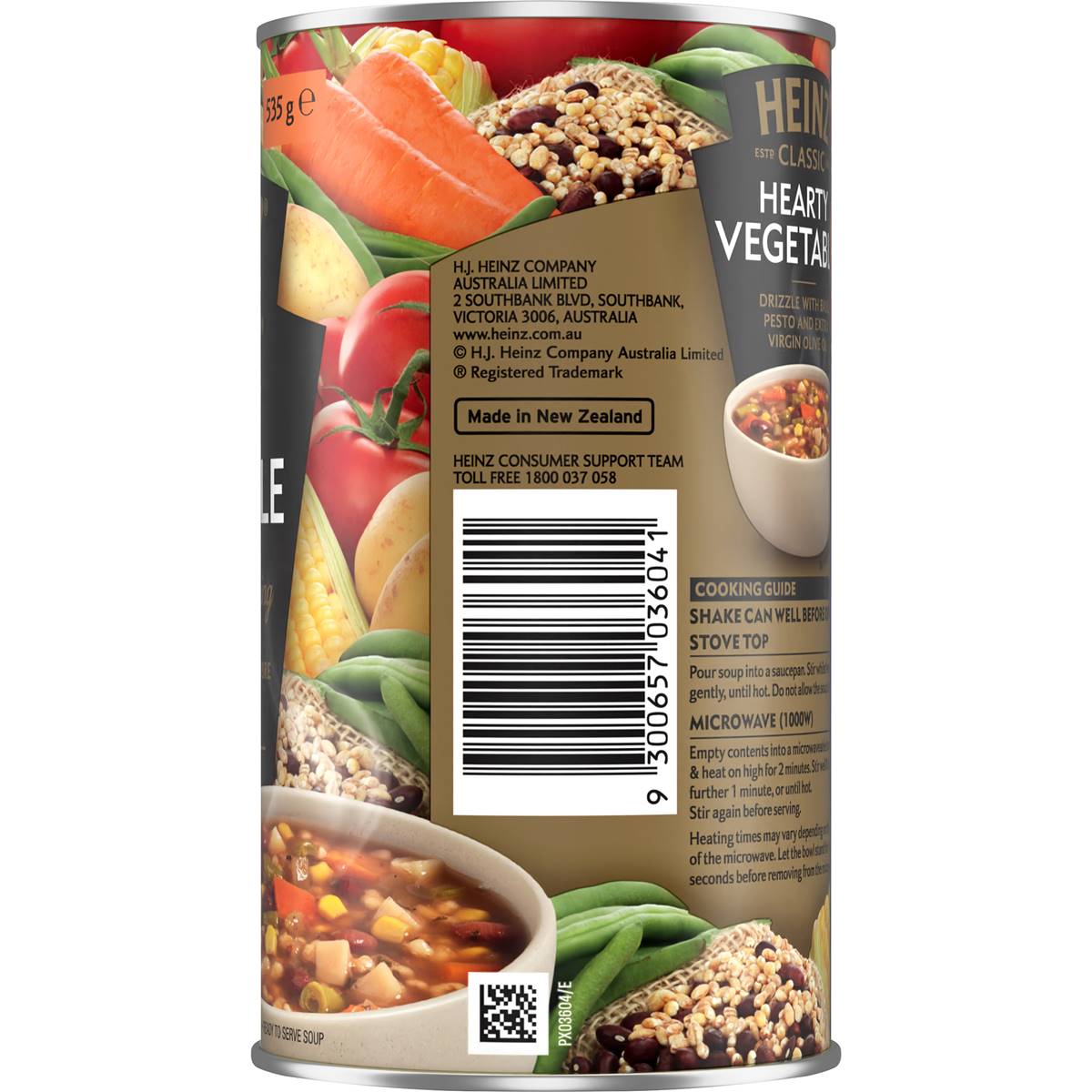 Heinz Classic Hearty Vegetable Soup Canned Ready Meals 535g Woolworths
