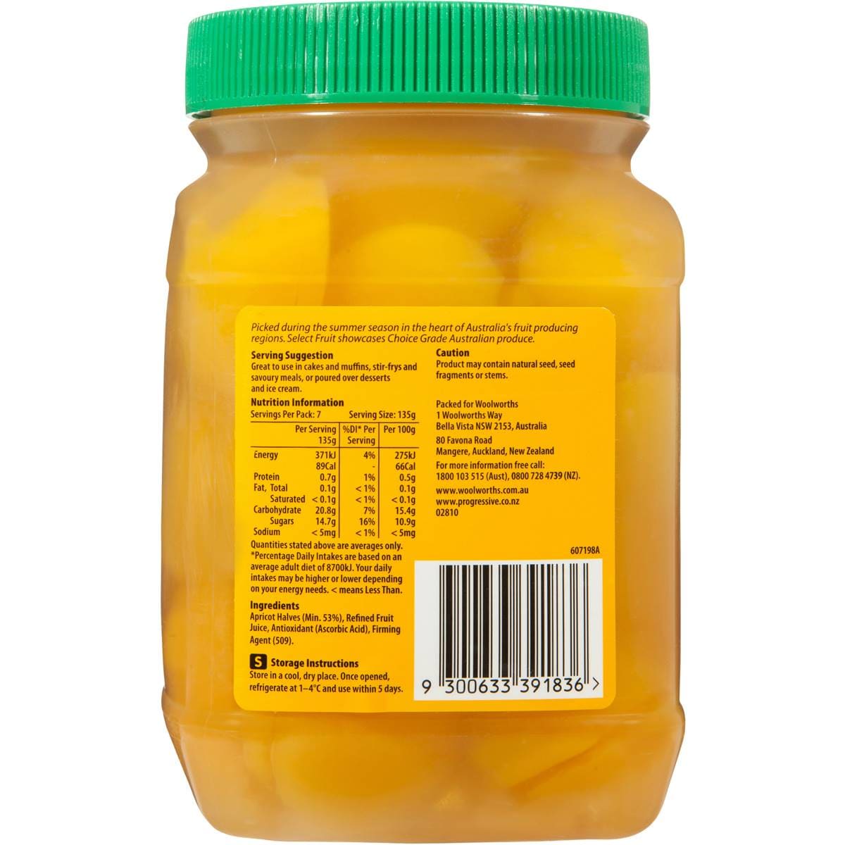 Select Halves In Juice Apricot 1kg Woolworths
