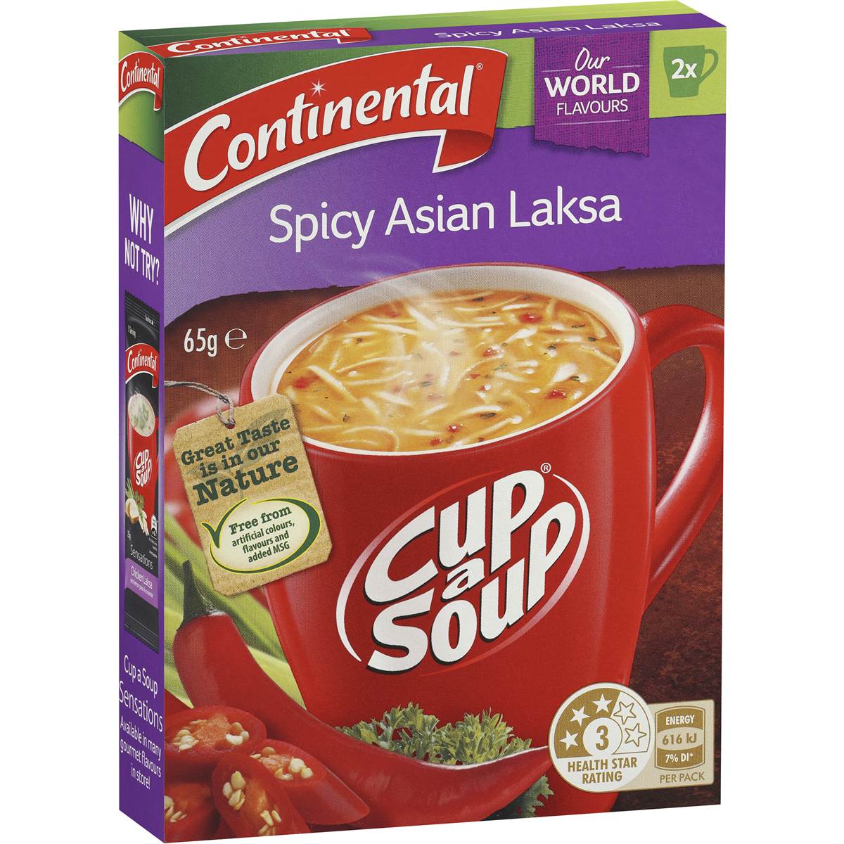 Continental Cup A Soup Spicy Asian Laksa 65g Woolworths