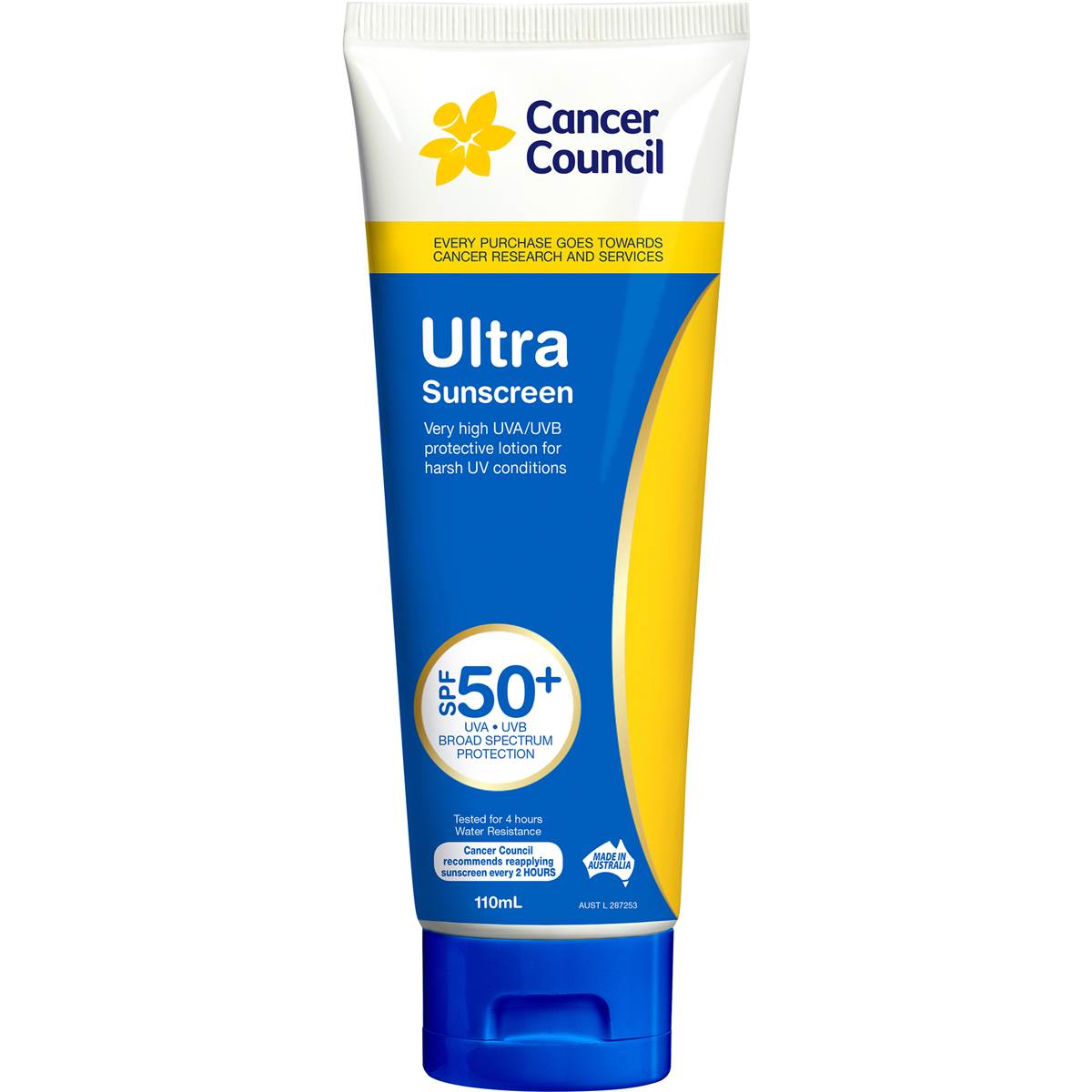 Cancer Council Ultra Spf 50+ Sunscreen 110ml | Woolworths