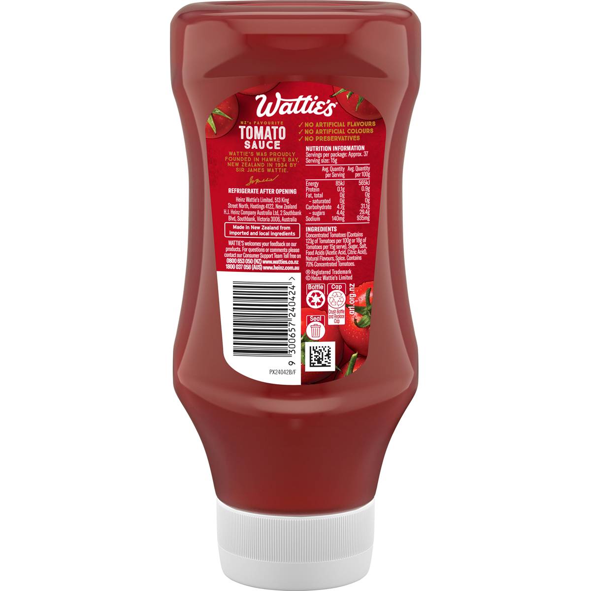 Wattie's Tomato Sauce 560g | Woolworths