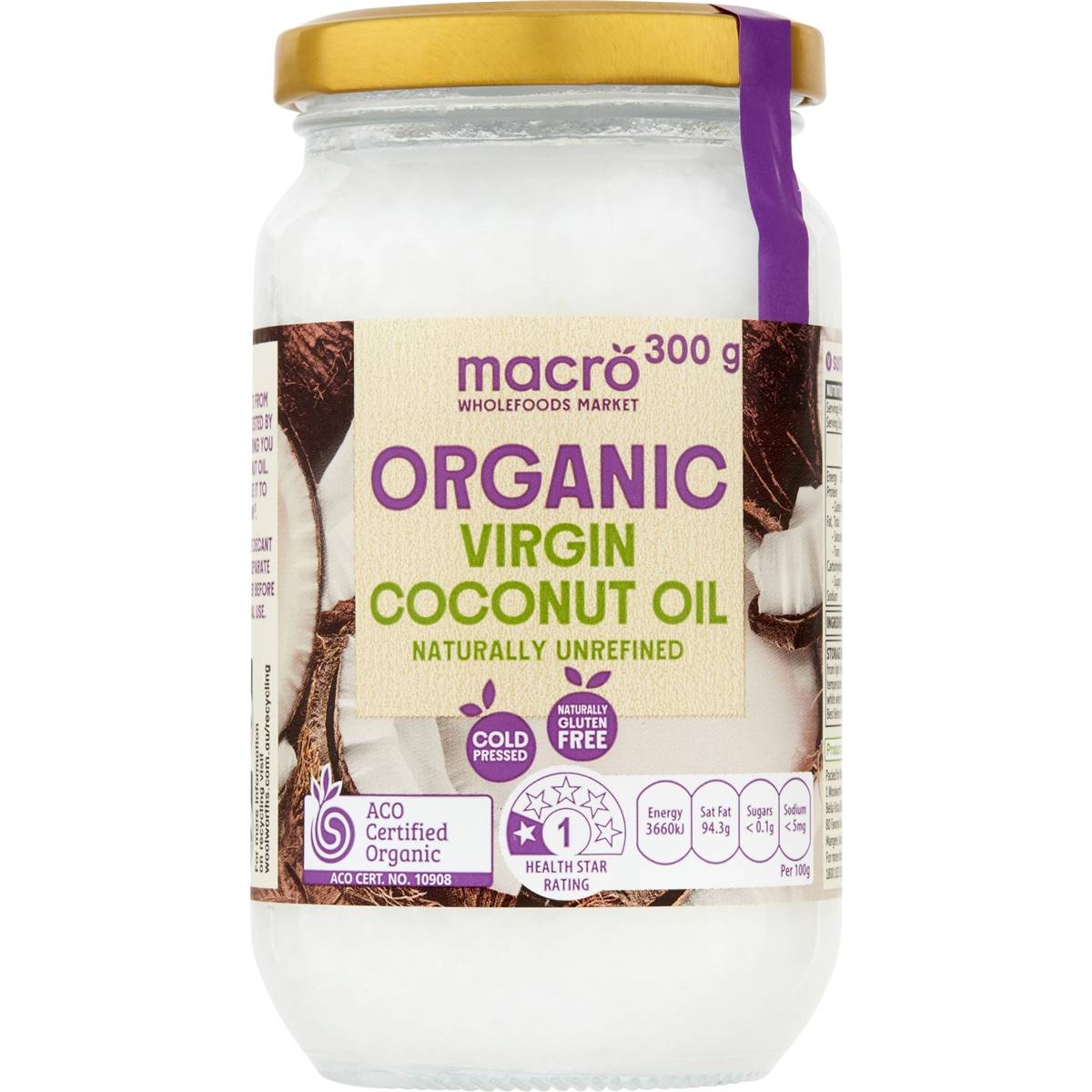 Macro Organic Virgin Coconut Oil 300g Woolworths