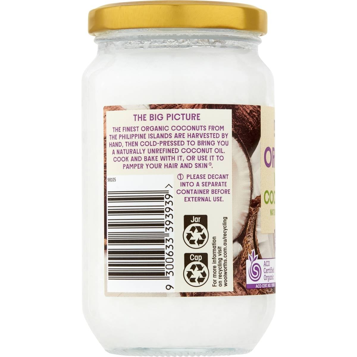 Macro Organic Virgin Coconut Oil 300g Woolworths