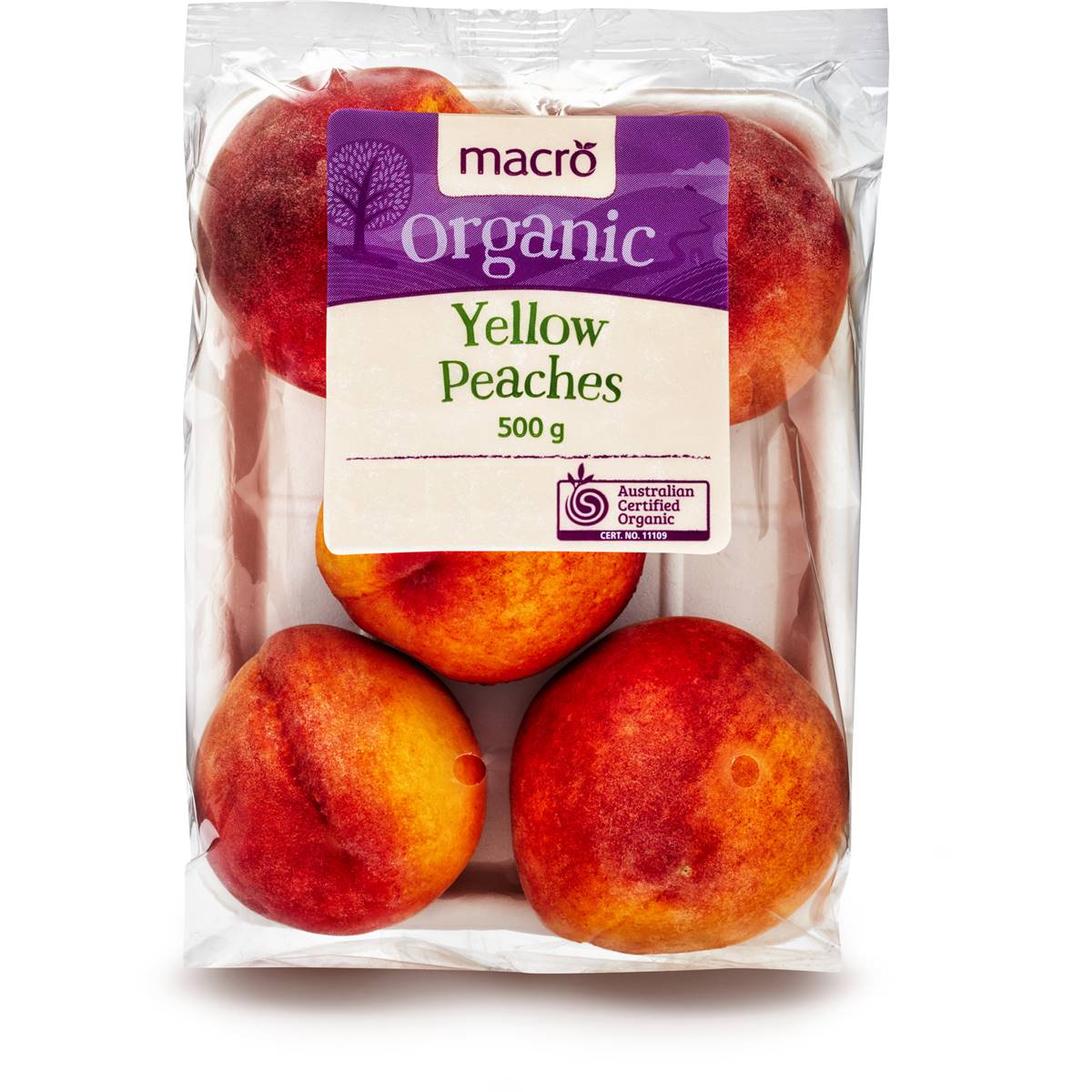 Macro Organic Peach Yellow