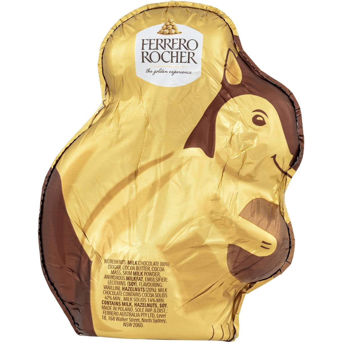 Ferrero Rocher Milk Chocolate & Hazelnut Easter Squirrel 90g Woolworths