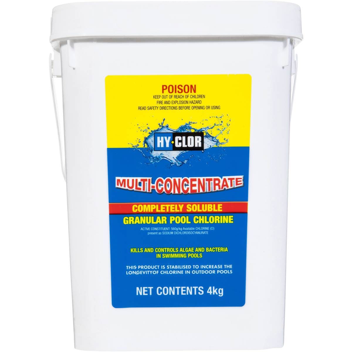 Hyclor Multi Concentrate Granular Pool Chlorine 4kg Woolworths