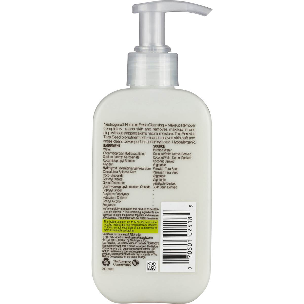 Neutrogena Naturals Make Up Remover Cleansing 177ml | Woolworths