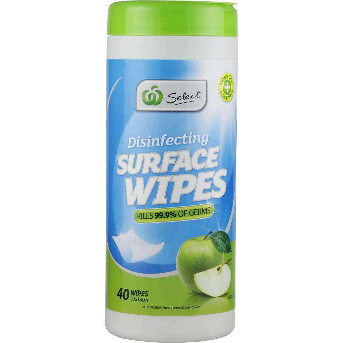 Select Multipurpose Disinfecting Wipes Apple 40 Pack Woolworths