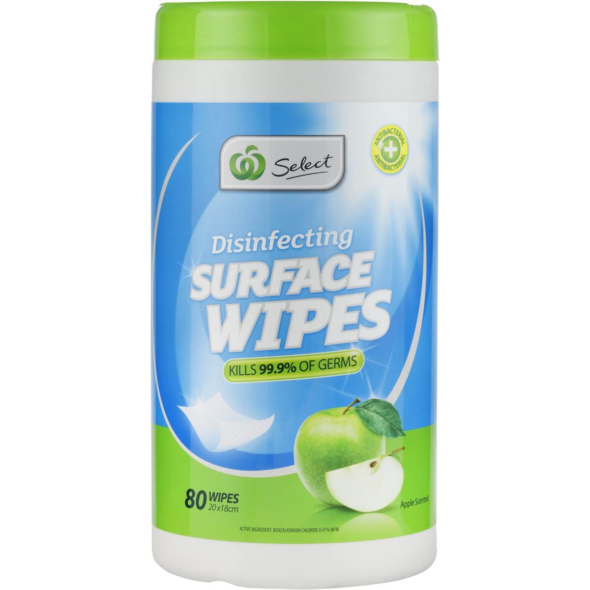 Select Multipurpose Disinfecting Wipes Apple 80 Pack Woolworths