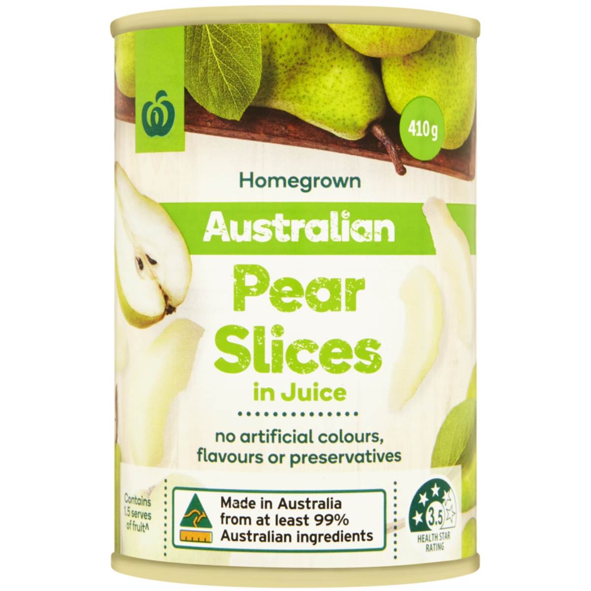 Woolworths In Juice Sliced Pear