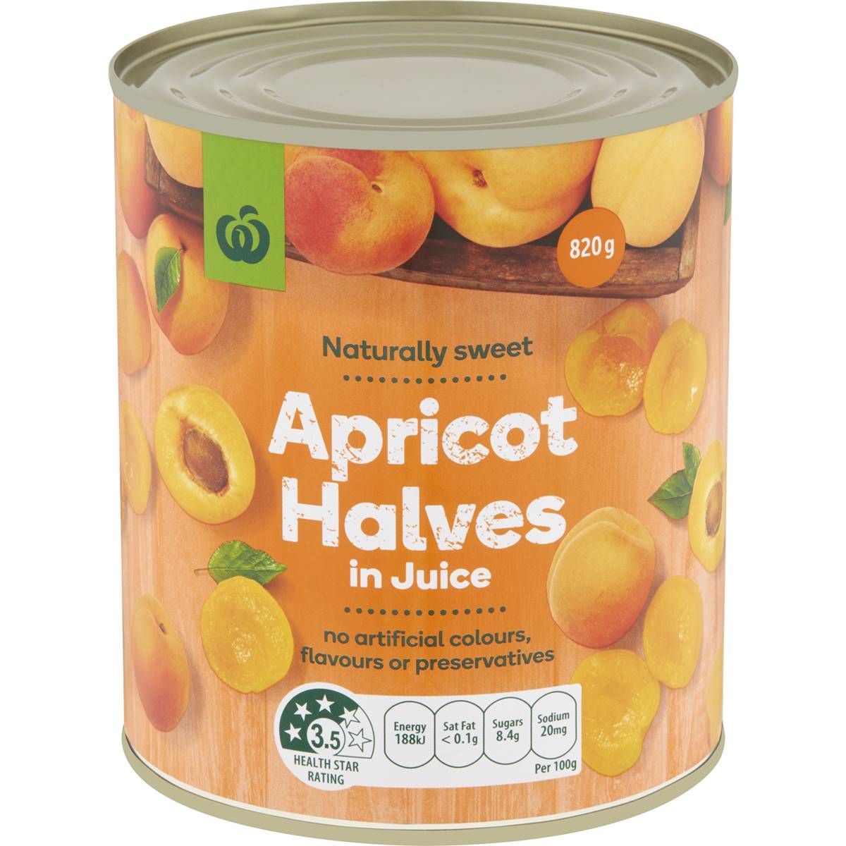 Woolworths Halves In Juice Apricot
