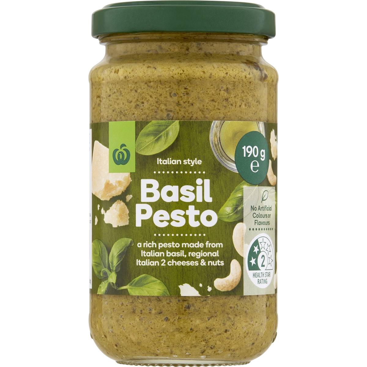 Woolworths Pesto Basil 190g Woolworths