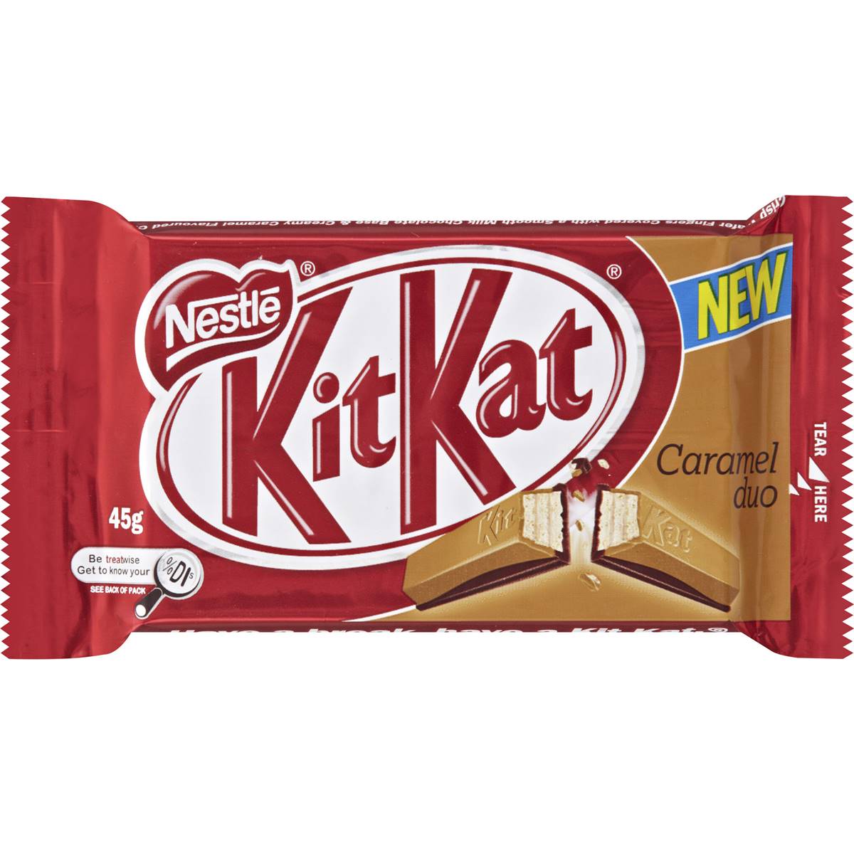 Kitkat Caramel Duo Chocolate Bar