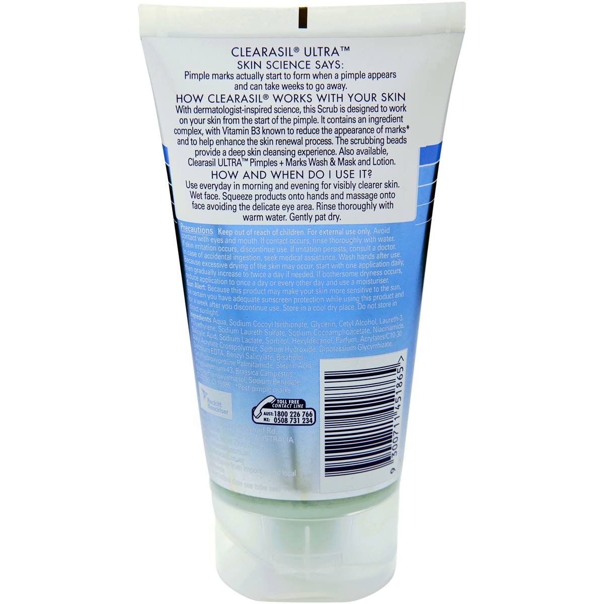 Clearasil Acne Treatment Pimples And Marks Scrub 150ml 