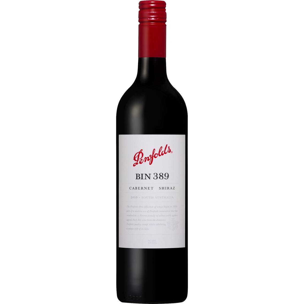 Penfolds Bin 389 2010 Shiraz 750ml Woolworths