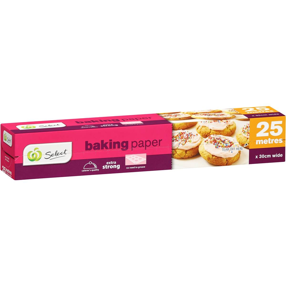 Woolworths Select Baking Paper 30cm X 25m Woolworths