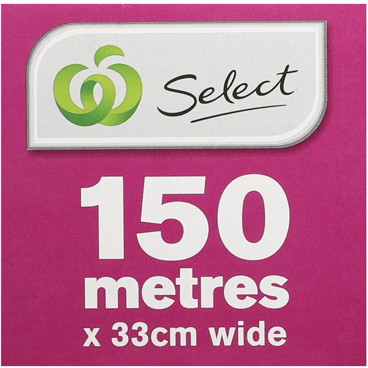 Woolworths Select Cling Wrap 33cmx150m Woolworths