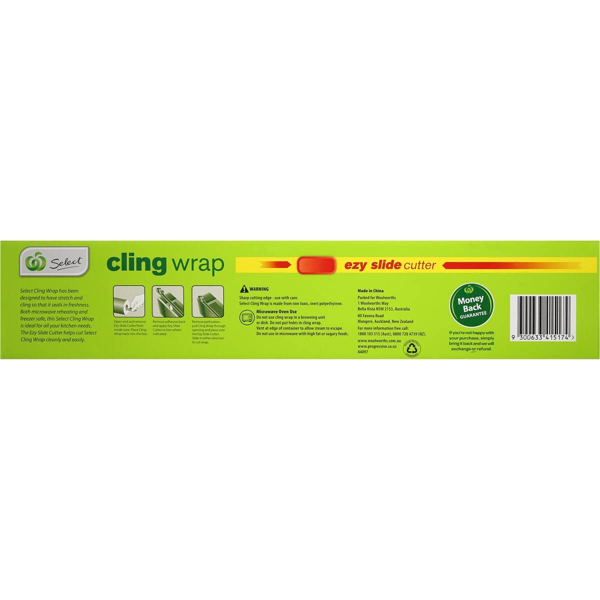 Woolworths Select Cling Wrap 33cmx150m Woolworths