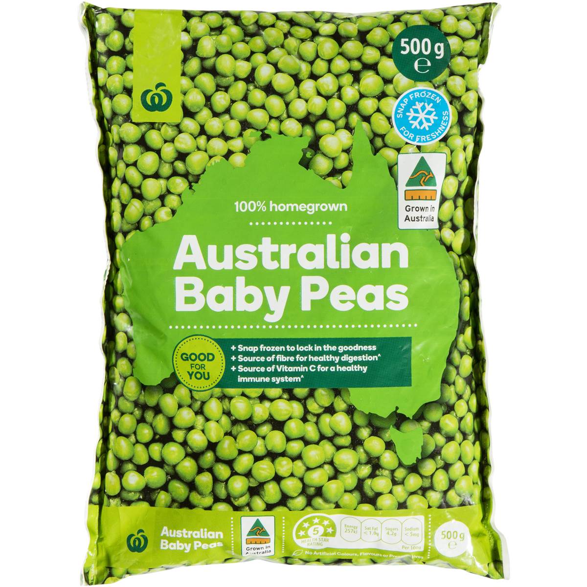 Woolworths Australian Baby Peas 500g Woolworths