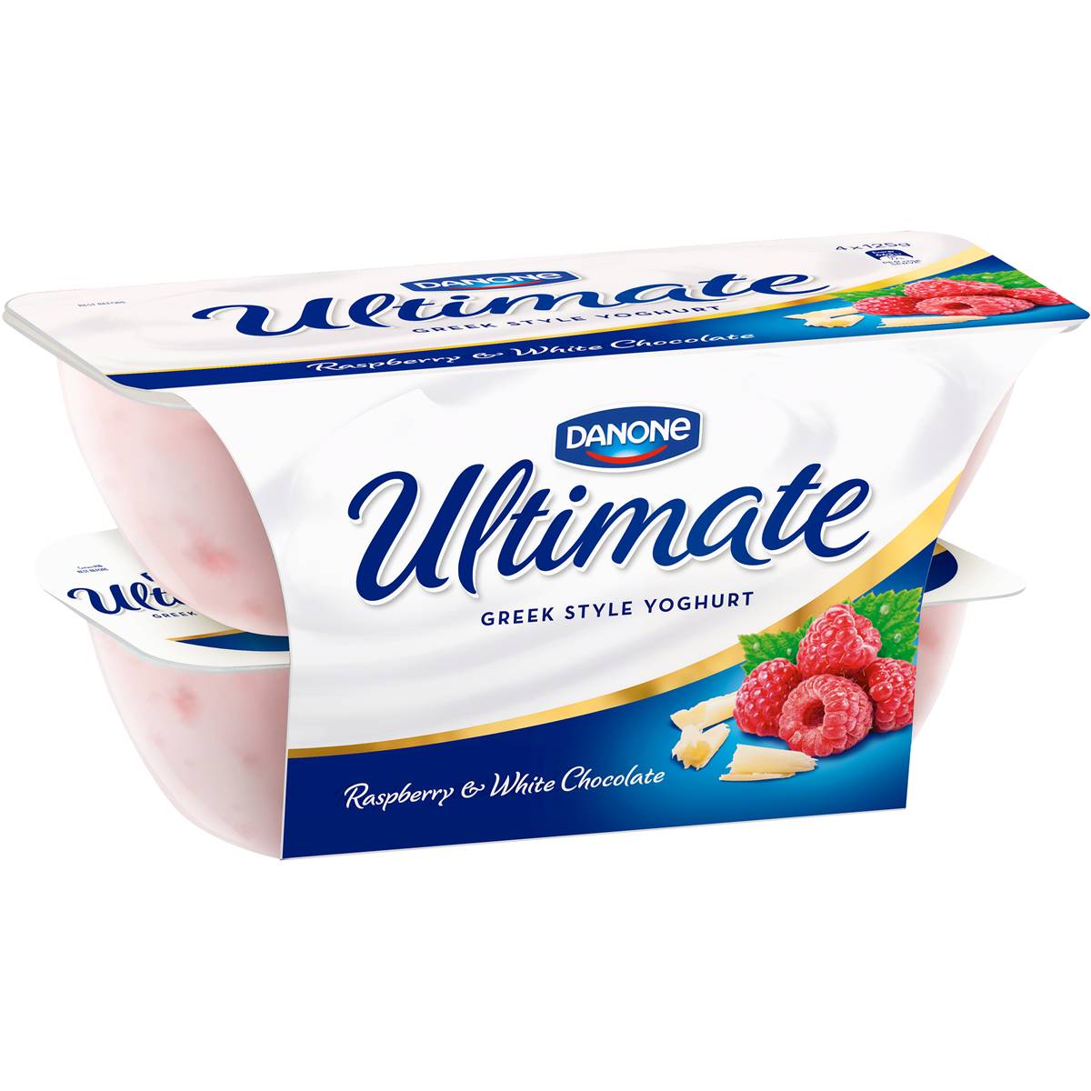 Danone Ultimate Greek Yoghurt Raspberry & White Chocolate 4x125g Woolworths