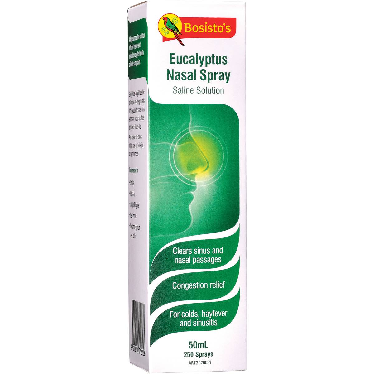 Bosistos Nasal Spray Eucalyptus Saline 50ml | Woolworths