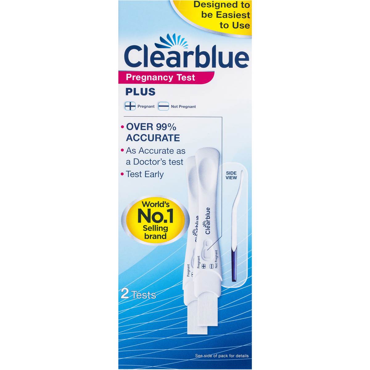 Clearblue Plus Pregnancy Test 2pk Woolworths